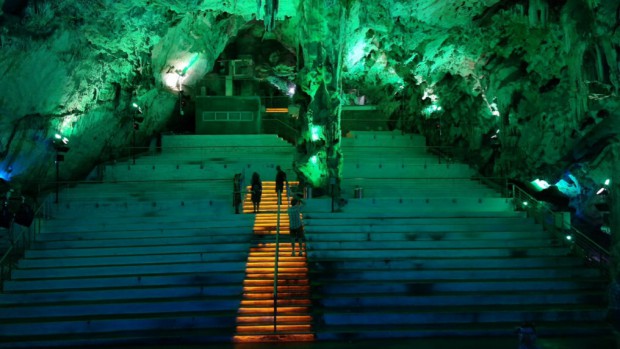 St. Michaels-Höhle in Gibraltar: Bei Konzerten sitzen hier die Besucher