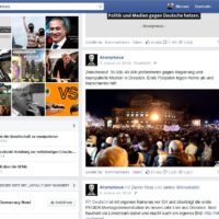 Pegida-freundliche Aufrufe sind auf einer Anonymous-Seite bei Facebook zu entdecken