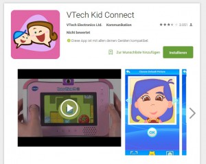 VTech Kid Connect soll auch vom Angriff betroffen sein