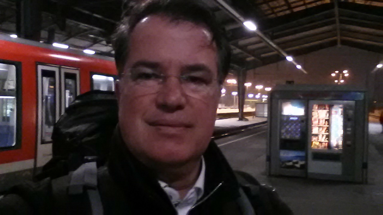 Michael Voß am Hauptbahnhof in Halle
