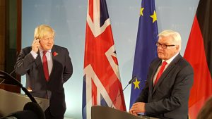Britischer Außenminister Johnson beim deutschen Amtskollegen Steinmeier (Foto: Michael Voß)