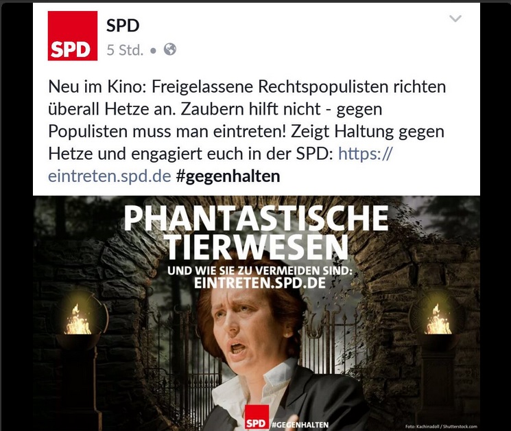 SPD zieht Tweet über AfD-Politikerin zurück (Screenshot Twitter).