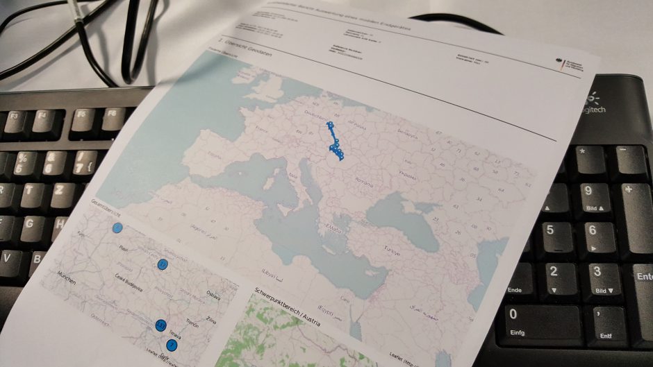 Die Telefondaten können die Route der Flüchtlinge genau nachzeichnen.