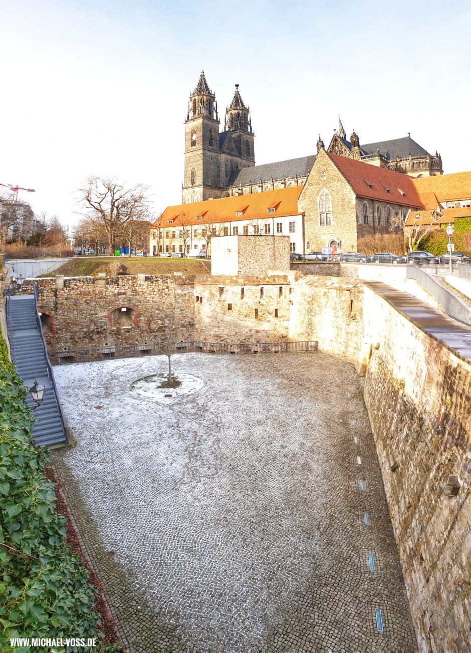 Magdeburg, Dom und Teile der Festung