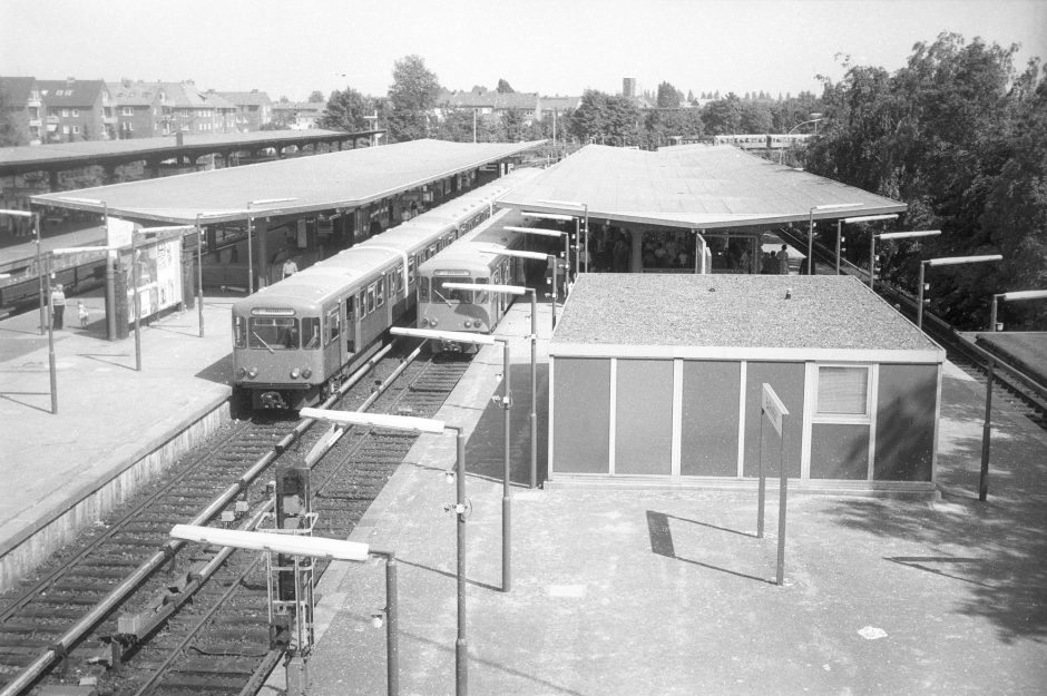 U-Bahnhof Barmbek (Foto: Erik Kamsties, 31.05.1979)