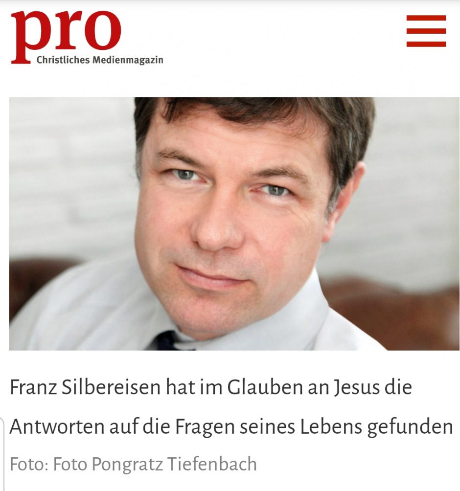 Online-Artikel des Christlichen Medienmagazins pro über Franz Silbereisen