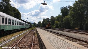 Durch den Bahnhof Schlettau fahren künftig Versuchszüge