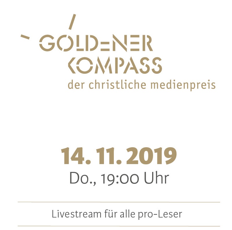 Live-Stream des christlichen Medienpreises Goldener Kompass