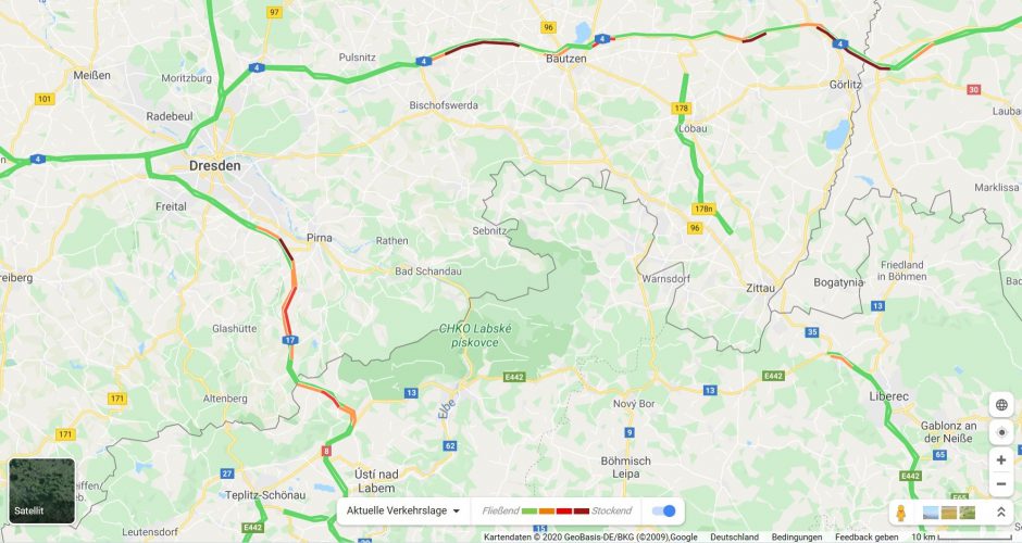 Autobahnen in Ostsachsen