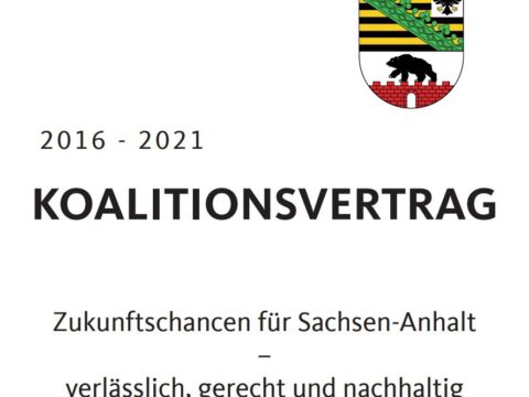 Koalitionsvertrag in Sachsen-Anhalt