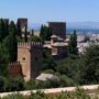 Granada: Blick vom Generalife auf die Alhambra
