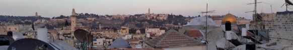 Jerusalem, Altstadt, Blick vom Johanniter Hospiz zum Felsendom (Foto: Michael Voß)