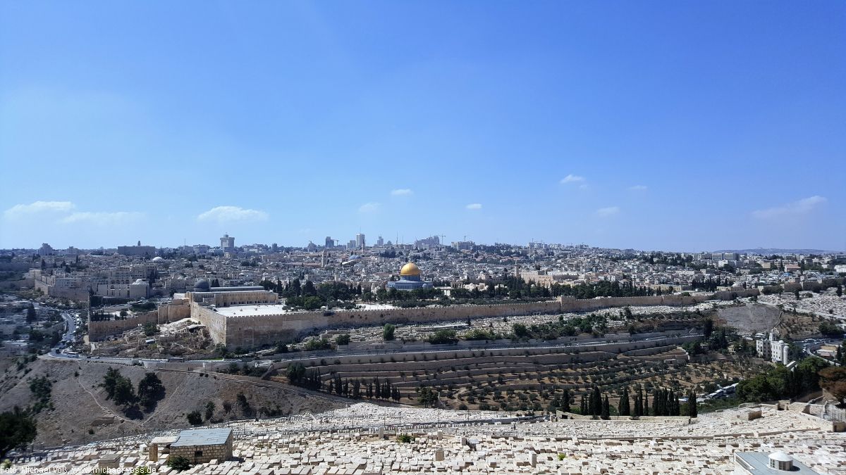 Jerusalem vom Ölberg aus gesehen (Foto: Michael Voß)