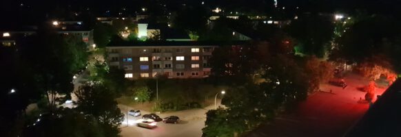 Hamburg-Marmstorf bei Nacht