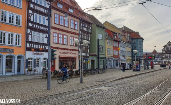 Fachwerkhäuser am Erfurter Domplatz