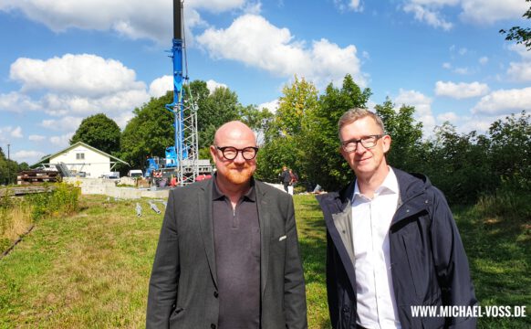 Sören Claus, Smart Rail Connectivity-Campus, und Gerd von der Osten, Vodafone