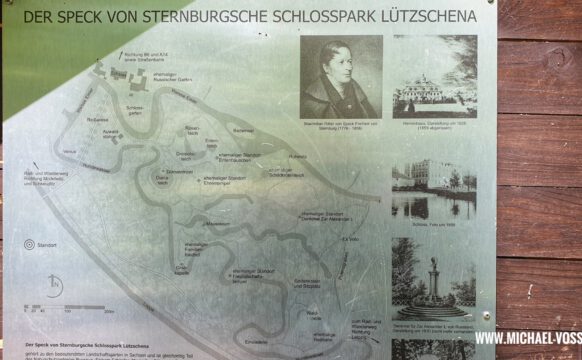 Lageplan des Schlosspark Lützschena